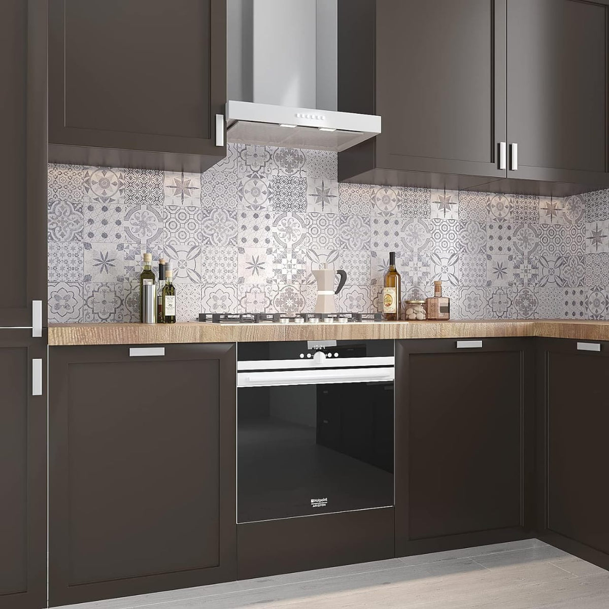 Dark Brown Vinyl Wallpaper – Durable Wall Covering