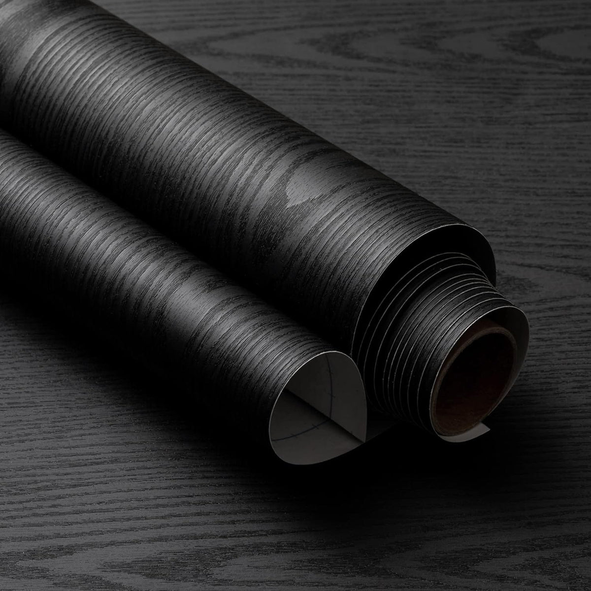 Black Wood Texture Wallpaper – Modern Wall Décor